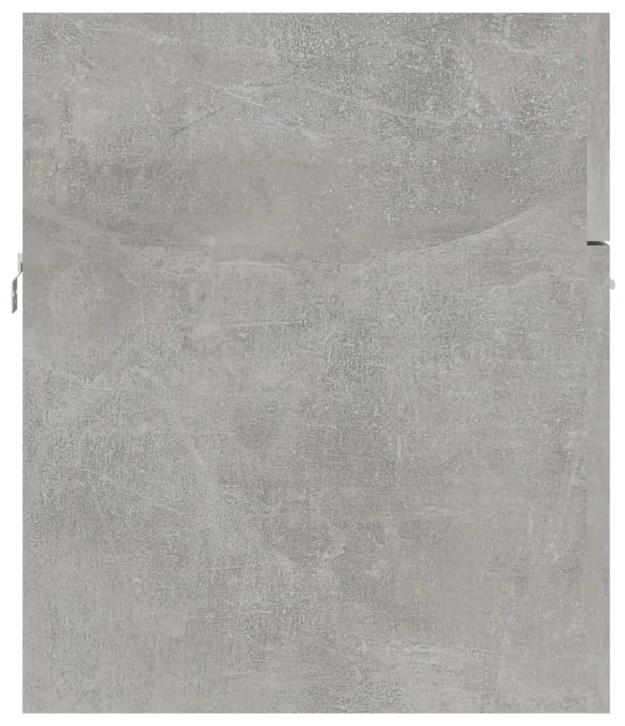 vidaXL Ντουλάπι Νιπτήρα Γκρι Σκυροδέματος 80x38,5x46 εκ. Μοριοσανίδα