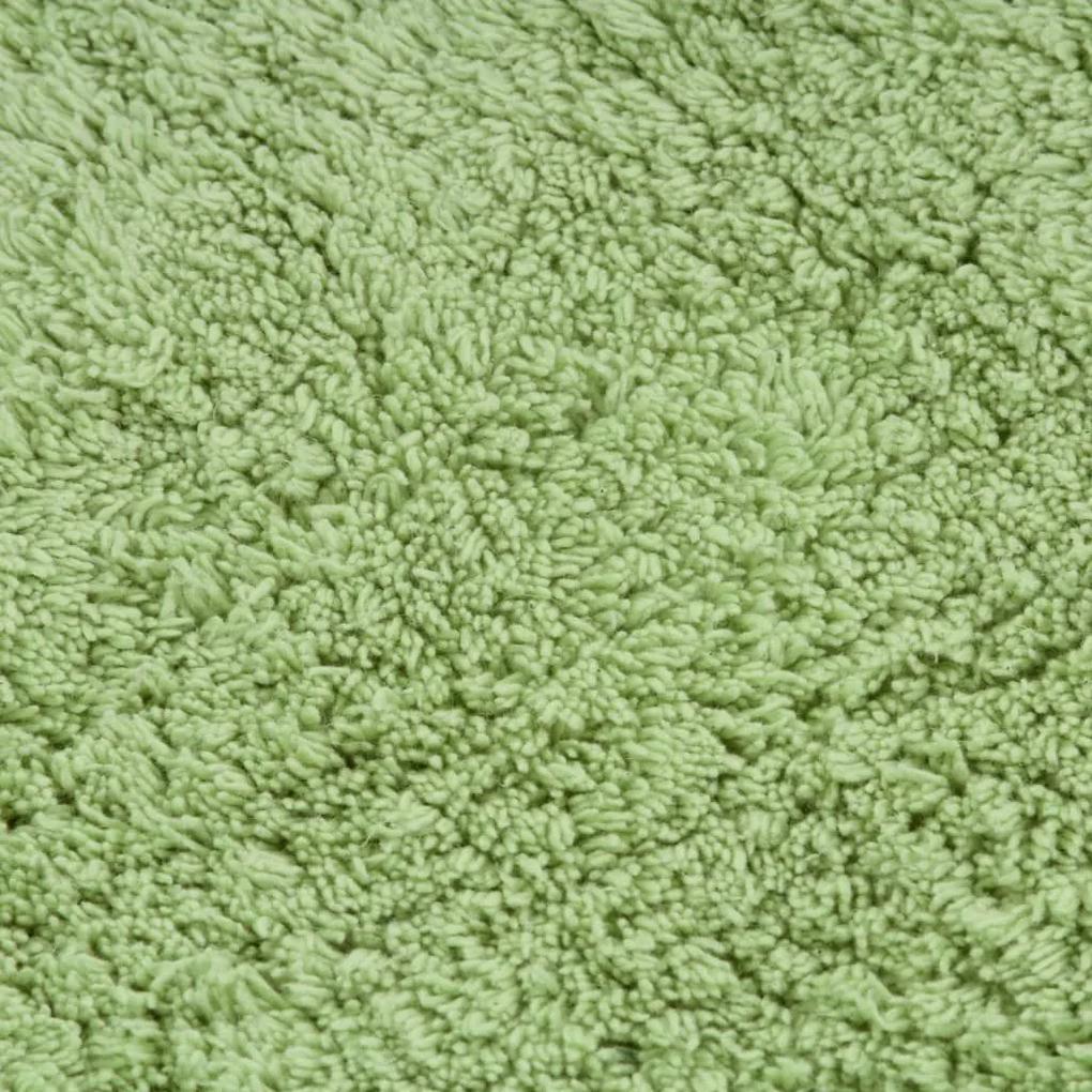 Σετ Πατάκια Μπάνιου 3 τεμ. Πράσινα Υφασμάτινα - Πράσινο