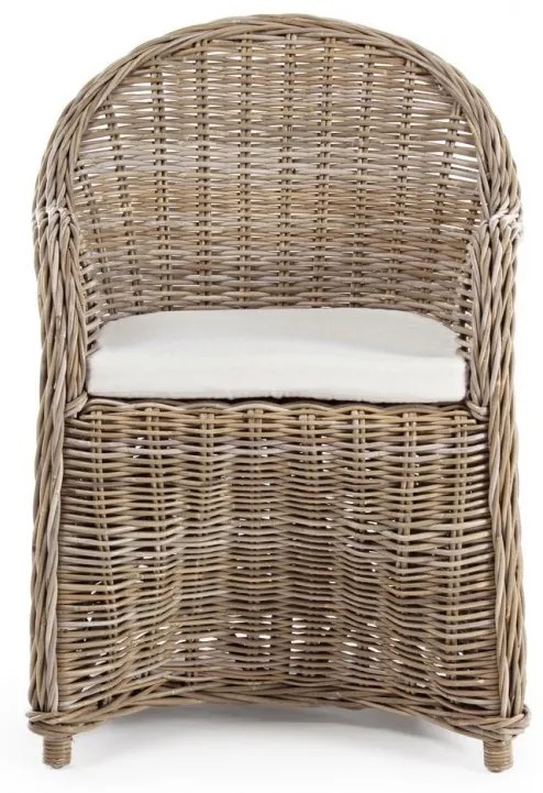 Πολυθρόνα Martin Καφέ Rattan 60x67x89εκ. - Καφέ