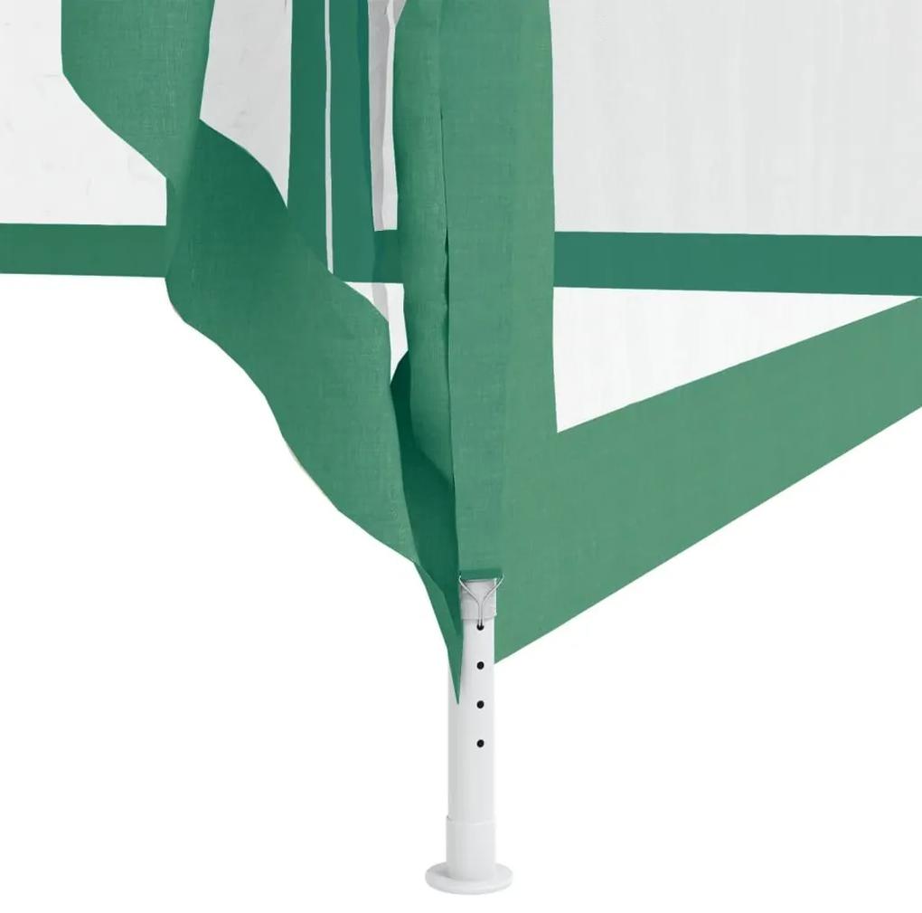 Κιόσκι με Διπλή Οροφή Πράσινο 3 x 3 x 2,68 μ. Υφασμάτινο - Πράσινο