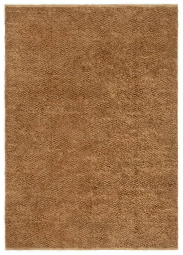 Χαλί Χειροποίητο με Θηλιά 200 x 300 εκ. από Γιούτα και Βαμβάκι - Καφέ