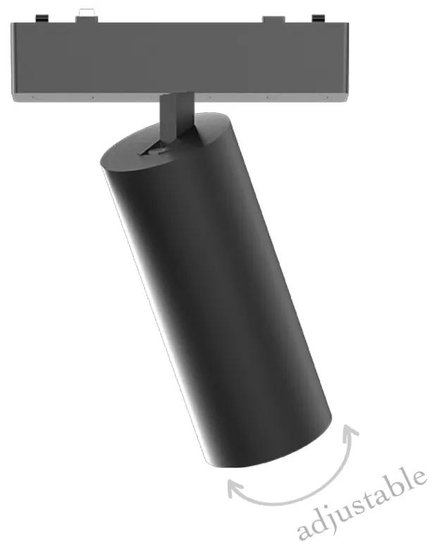 Φωτιστικό LED 9W 3CCT για Ultra-Thin μαγνητική ράγα σε μαύρη απόχρωση (by tuya and zigbee) D:16cmX4,5cm (T05105-BL)	 - Αλουμίνιο - T05105-BL