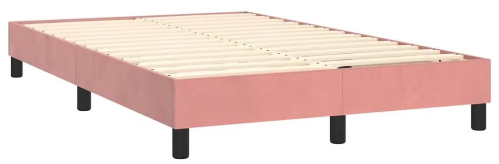 ΚΡΕΒΑΤΙ BOXSPRING ΜΕ ΣΤΡΩΜΑ ΡΟΖ 120X200 ΕΚ. ΒΕΛΟΥΔΙΝΟ 3141358