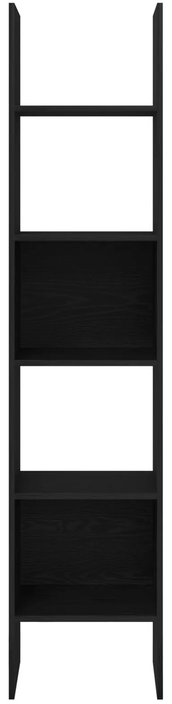 vidaXL Βιβλιοθήκη Μαύρη δρυς 40 x 35 x 180 εκ. Επεξεργασμένο ξύλο
