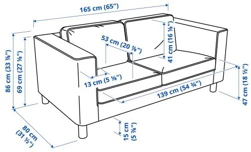 PÄRUP διθέσιος καναπές 093.891.76