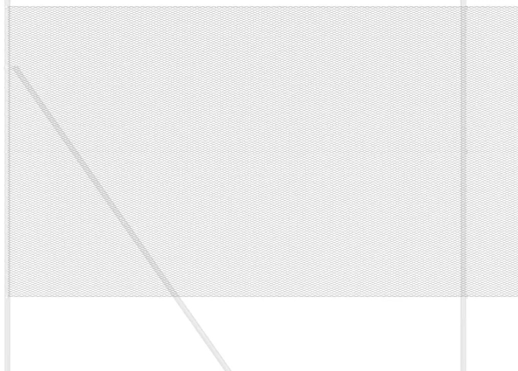 vidaXL Φράχτης Εξαγώνου Γκρι 1,6 x 25 m PVC