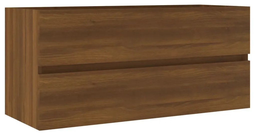vidaXL Ντουλάπι Νιπτήρα Καφέ Δρυς 100x38,5x45 εκ. Επεξεργασμένο Ξύλο