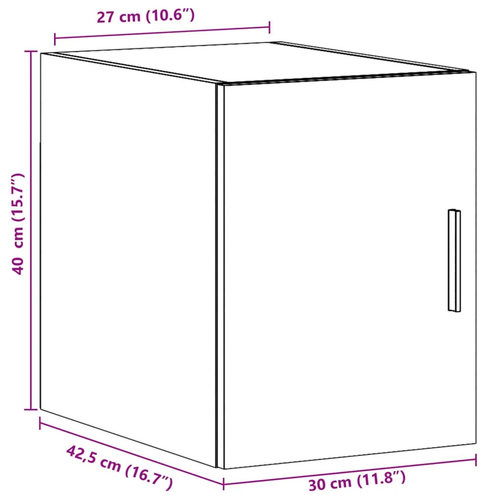 ΝΤΟΥΛΑΠΙ ΤΟΙΧΟΥ ΚΑΠΝΙΣΤΗ ΔΡΥΣ 30X42,5X40 ΕΚ. ΕΠΕΞΕΡΓΑΣΜΕΝΟ ΞΥΛΟ 846093