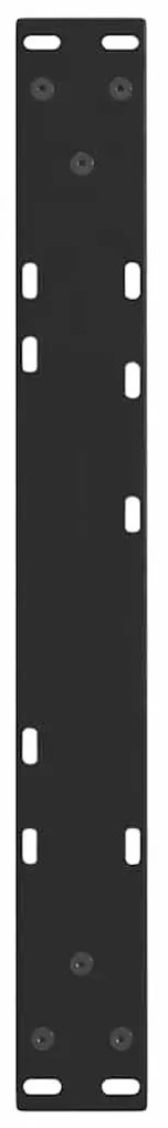 vidaXL Πόδια Τραπεζιού Σαλονιού Σχήματος V 2 τεμ. Μαύρο 60x(30-31,3) εκ. Ατσάλι