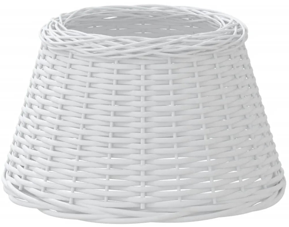vidaXL Καπέλο Φωτιστικού Λευκό Ø50x30 εκ. από Wicker