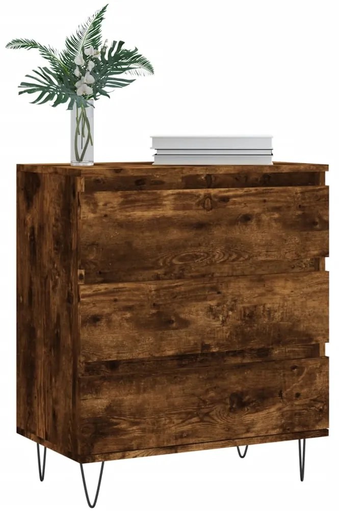 vidaXL Ντουλάπι Καπνιστή Δρυς 60x35x70 εκ. από Επεξεργασμένο Ξύλο