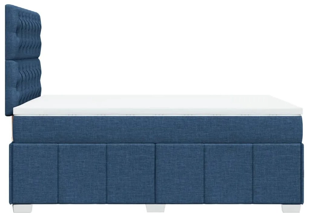 ΚΡΕΒΑΤΙ BOXSPRING ΜΕ ΣΤΡΩΜΑ ΜΠΛΕ 120X190 ΕΚ. ΥΦΑΣΜΑΤΙΝΟ 3291620