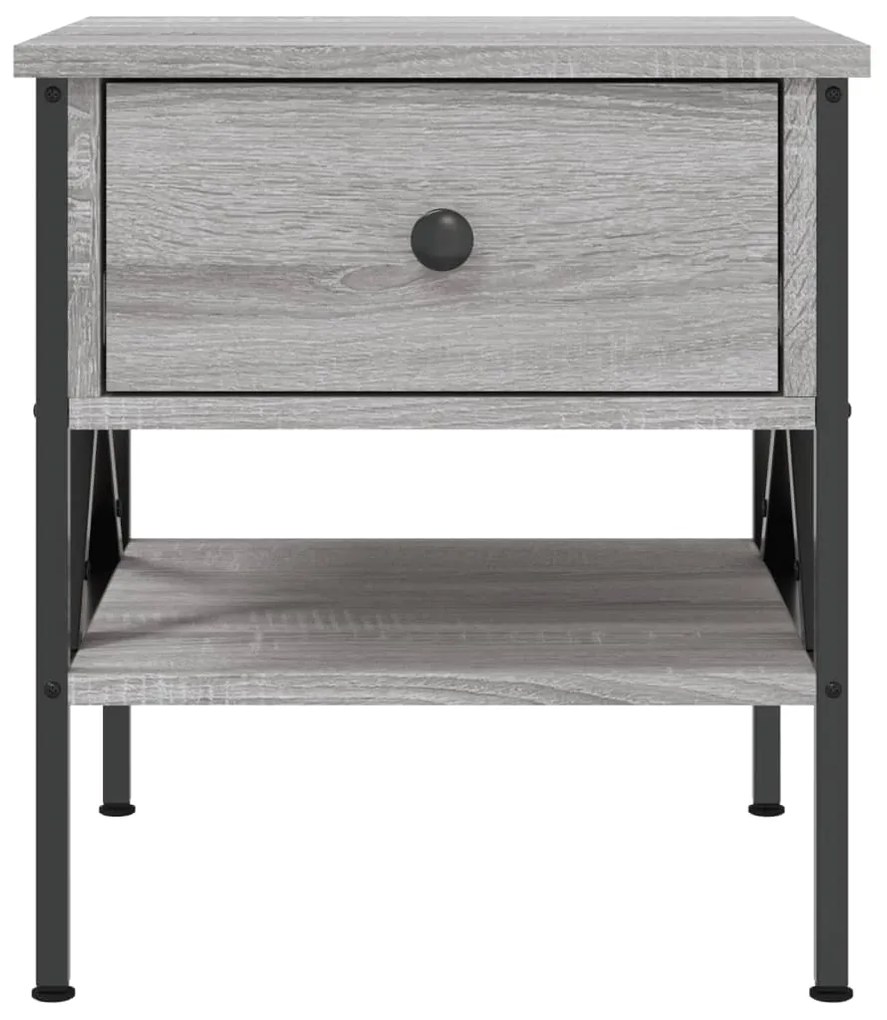 vidaXL Κομοδίνα 2 τεμ. Γκρι Sonoma 40x42x45 εκ. από Επεξεργασμένο Ξύλο