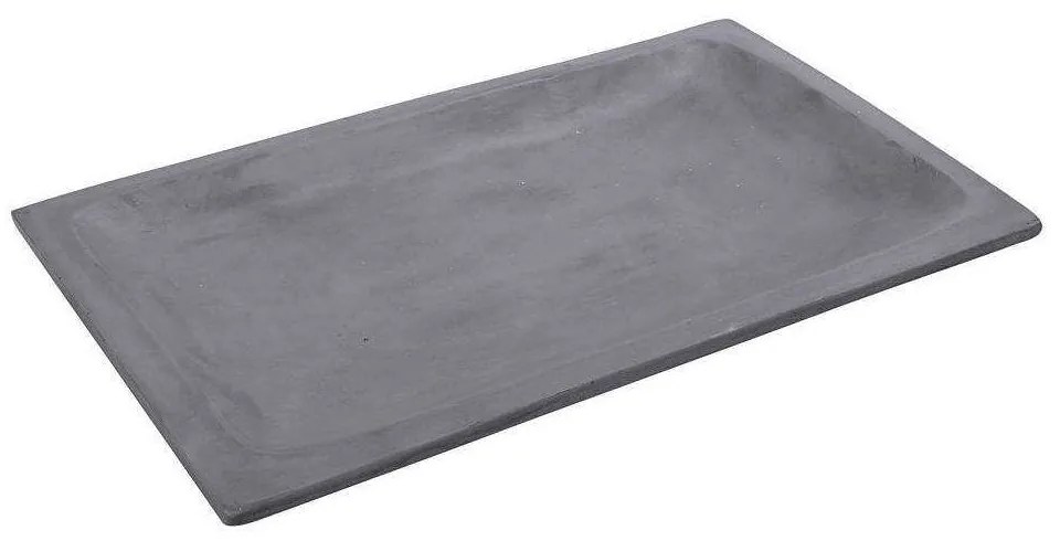 Διακοσμητική Πιατέλα Οθρογώνια TZS120 43x27x4cm Grey Espiel Cement