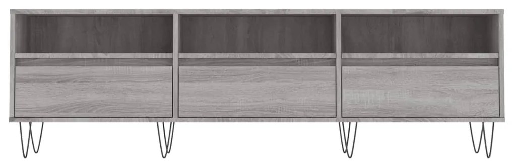 vidaXL Έπιπλο Τηλεόρασης Γκρι Sonoma 150x30x44,5 εκ. από Επεξεργ. Ξύλο