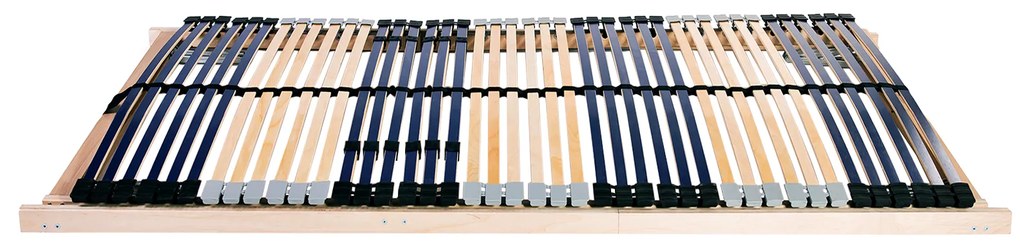 vidaXL Βάση κρεβατιού με λάμες Καφέ 120 x 190 cm Στερεό Ξύλο Μηλιάς
