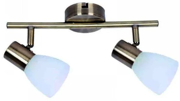 Σποτ Φωτιστικό Οροφής 2XE14 μεταλλικό 9065-2Φ Inlight-9065-2Φ-Οξυντέ-Μπρονζέ 9065-2Φ-Οξυντέ
