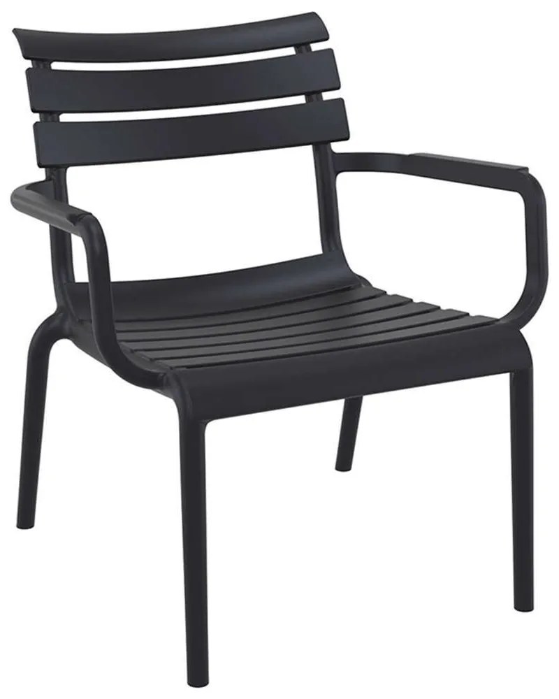 Πολυθρόνα Paris Lounge 20.0492 68x70x40/76cm Black