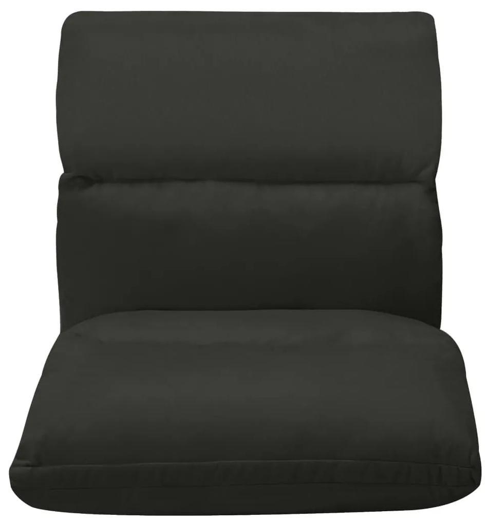 Καρέκλα Δαπέδου Πτυσσόμενη Μαύρη από Μικροΐνες - Μαύρο