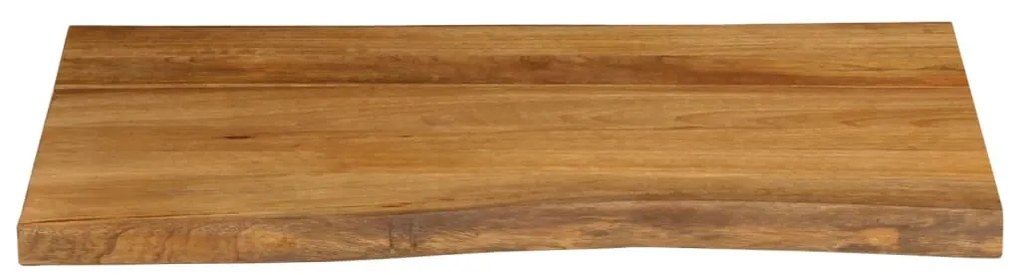 vidaXL Επιφάνεια Τραπεζιού 80x60x3,8 εκ. Live Edge Μασίφ Ξύλο Μάνγκο