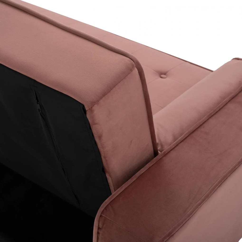 Καναπές - Κρεβάτι Salvador Βελούδο Σάπιο Μήλο 223x90x80Y εκ. 223x90x80 εκ.
