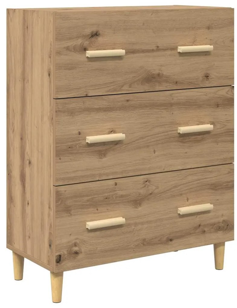 vidaXL Πλαϊνό γραφείο artisan δρυς 34 x 69.5 x 90 εκ