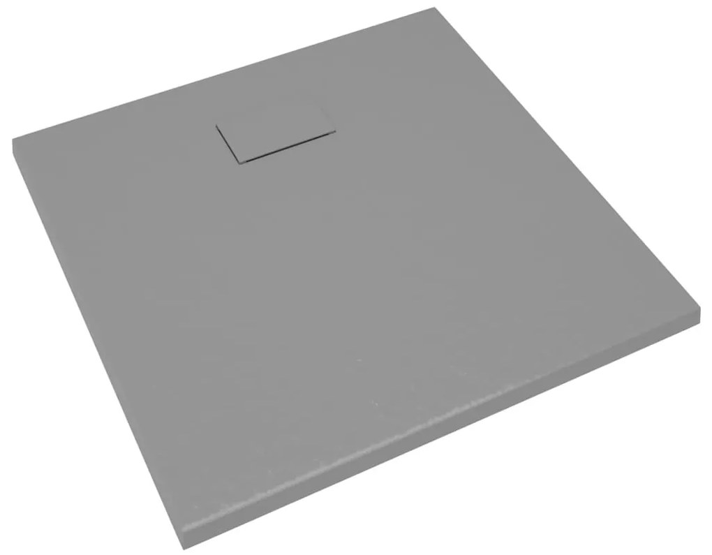 vidaXL Βάση Ντουζιέρας Γκρι 90 x 80 εκ. από SMC