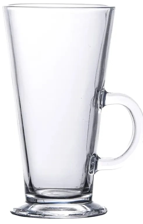 Ποτήρια Λάτε με Λαβή 6 Τεμ. 250 ml - Διαφανές