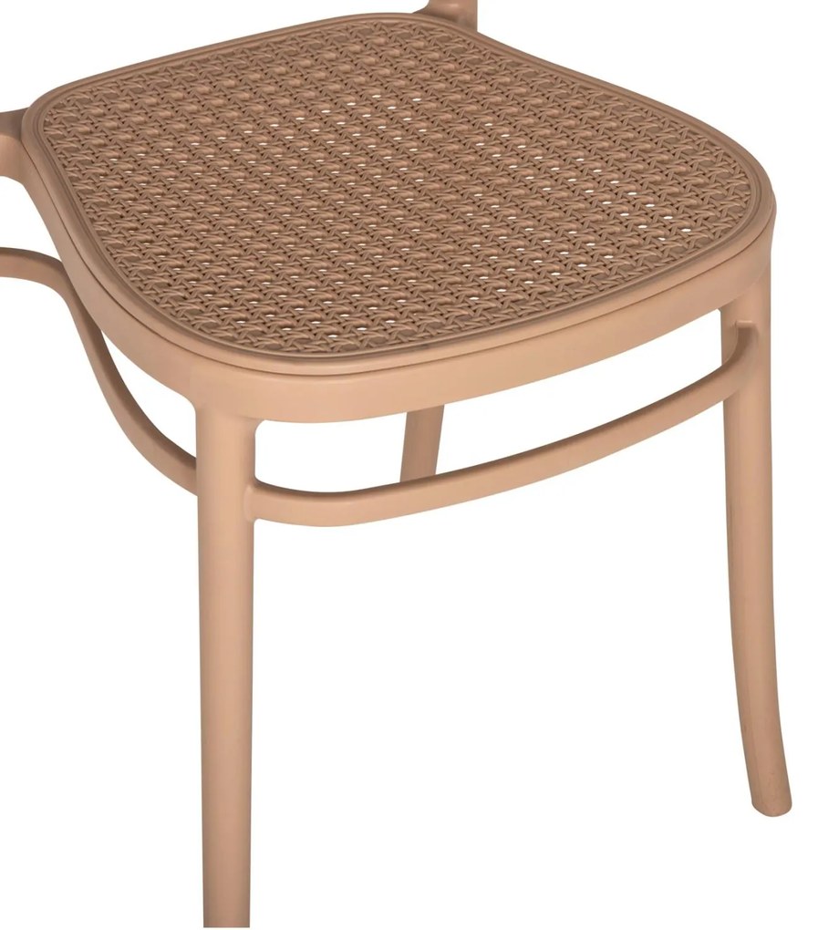 Καρέκλα FLOW C5937.03 Πολυπροπυλενίου Καπουτσίνο 41x53x85,5 εκ. 41x53x85.5 εκ.