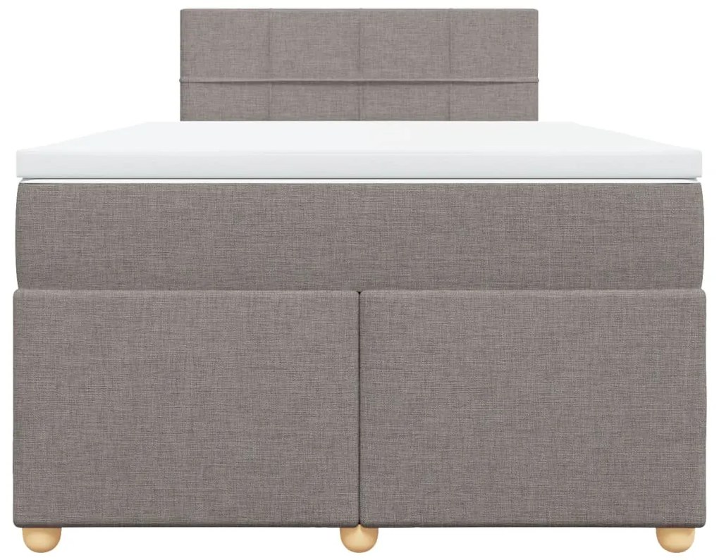 ΚΡΕΒΑΤΙ BOXSPRING ΜΕ ΣΤΡΩΜΑ TAUPE 120X190 ΕΚ. ΥΦΑΣΜΑΤΙΝΟ 3288923