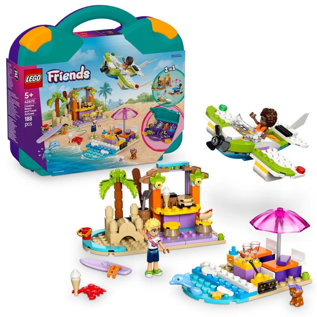 Lego 42672 Friends Creative Beach and Travel Suitcase για 5+ Ετών 188τμχ