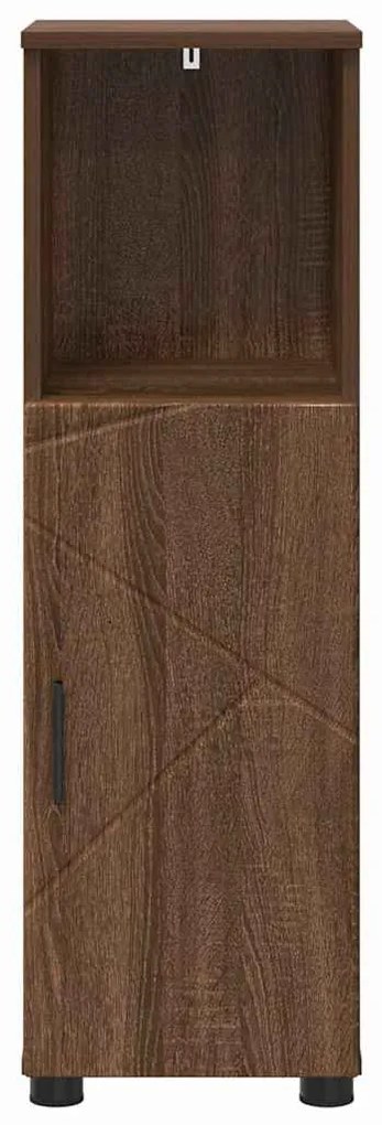 vidaXL Ντουλάπι Μπάνιου Καφέ δρυς 30 x 35 x 95 εκ Επεξεργασμένο ξύλο