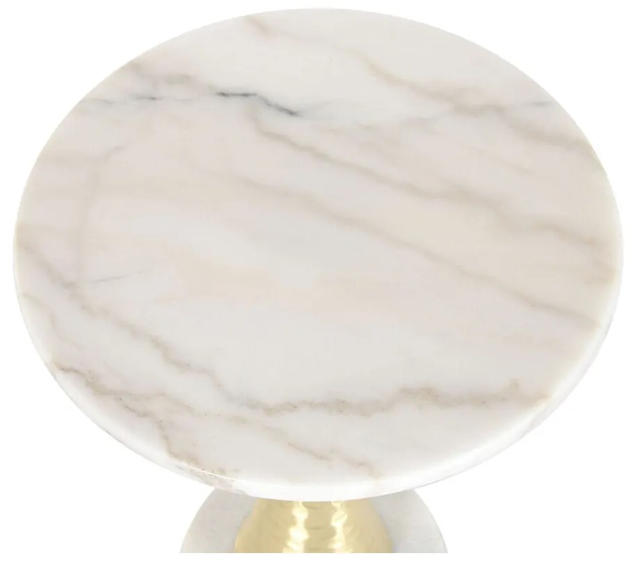 Βοηθητικό Τραπέζι Home ESPRIT Λευκό Χρυσό 41 x 41 x 53 cm