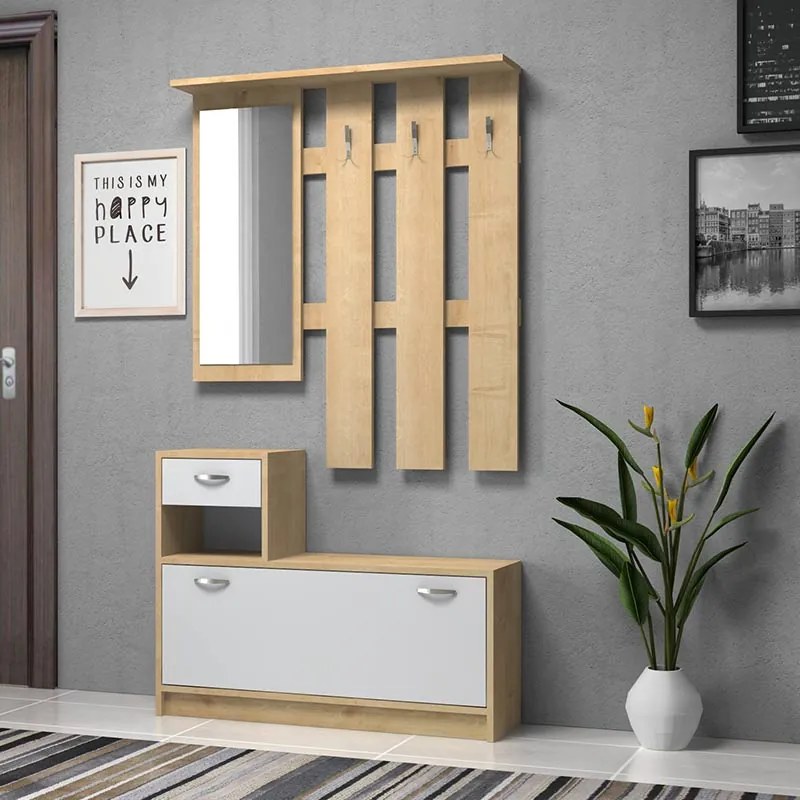 ΕΠΙΠΛΟ ΕΙΣΟΔΟΥ RAYNOLD MEGAPAP ΧΡΩΜΑ ΦΥΣΙΚΟ - ΛΕΥΚΟ 100X30X180ΕΚ.