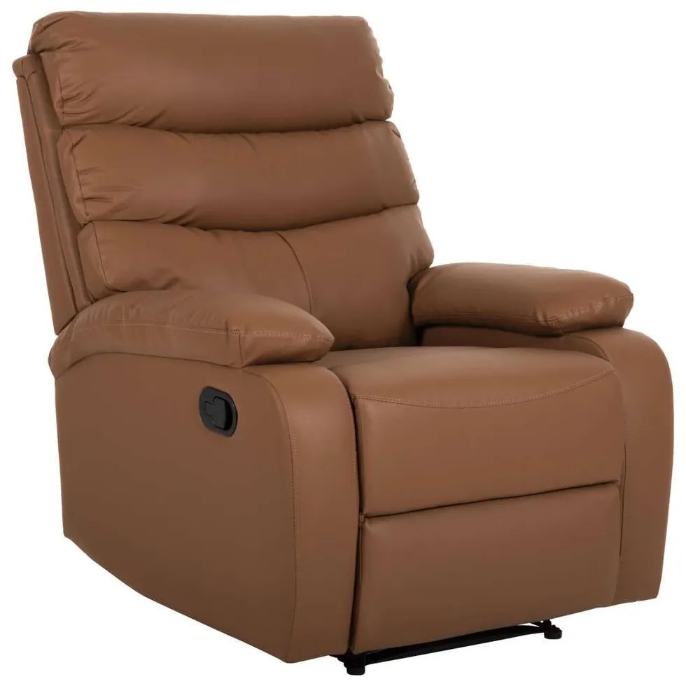 Πολυθρόνα Relax Yasumu HM9783.12 80x93x100cm Τεχνόδερμα Brown Τεχνόδερμα