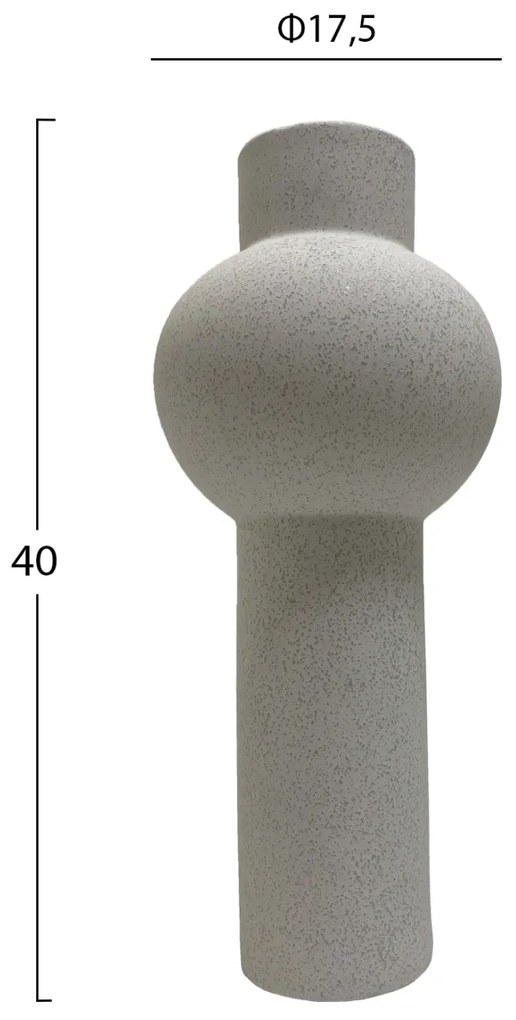 ΕΠΙΤΡΑΠΕΖΙΟ ΚΕΡΑΜΙΚΟ ΔΙΑΚΟΣΜΗΤΙΚΟ SCEPTER HM4604.01 ΥΠΟΛΕΥΚΟ ΚΡΥΣΤΑΛΛΙΚΟ Φ17,5x40Υεκ (1 Τεμμάχια)