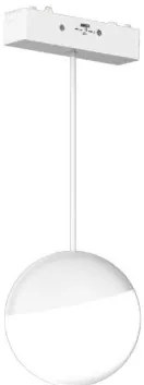 Μαγνητικό Κρεμαστό Φωτιστικό Ράγας Ultra Thin LED 6W 3CCT Σφαίρα Φ10cm InLight-TMU0200-White-Λευκό TMU0200-White