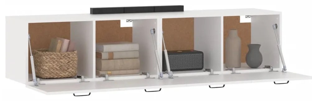 vidaXL Ντουλάπια Τοίχου 2 Τεμ. Λευκά 60 x 36,5 x 35 εκ. Επεξ. Ξύλο