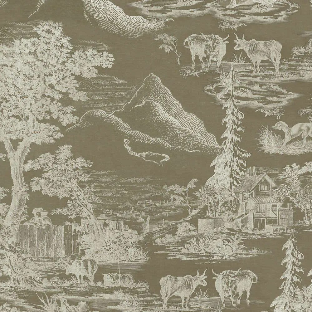 Ταπετσαρία Toile Du Tyrol WP30148 52x1000cm Ecru-Taupe MindTheGap