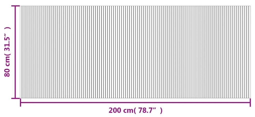 ΧΑΛΙ ΟΡΘΟΓΩΝΙΟ ΣΚΟΥΡΟ ΚΑΦΕ 80 X 200 ΕΚ. ΜΠΑΜΠΟΥ 376779