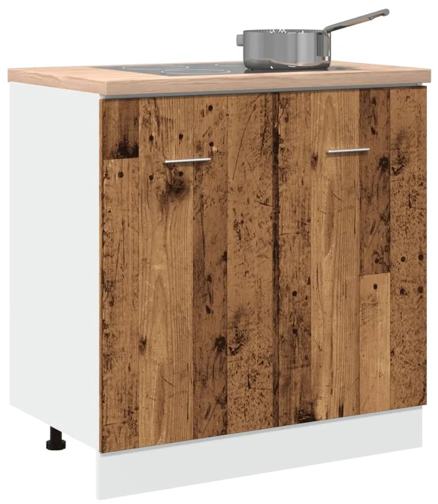 Ντουλάπι Νιπτήρα "Lyon" από Παλιό Ξύλο 80x46x81,5 εκ. από Τεχνητό Ξύλο