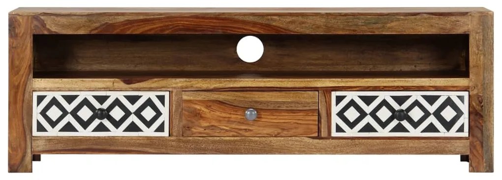 vidaXL Έπιπλο Τηλεόρασης 120 x 30 x 40 εκ. από Μασίφ Ξύλο Ακακίας