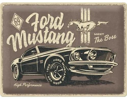 Μεταλλική πινακίδα Ford - Mustang - 1969 - The Boss