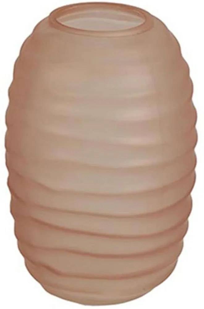 Βάζο Γυάλινο Ριγέ 013.783963 10,5x15,5cm Apple Glass