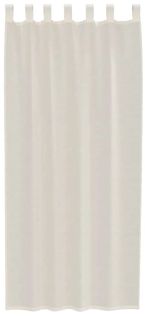 vidaXL Κουρτίνες Voile με Καρτέλα Κορυφή 2 τεμάχια Κρεμ