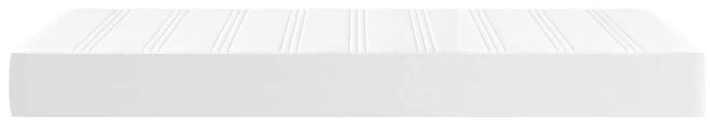 vidaXL Στρώμα με Pocket Springs Λευκό 80x200x20 εκ. Συνθετικό Δέρμα