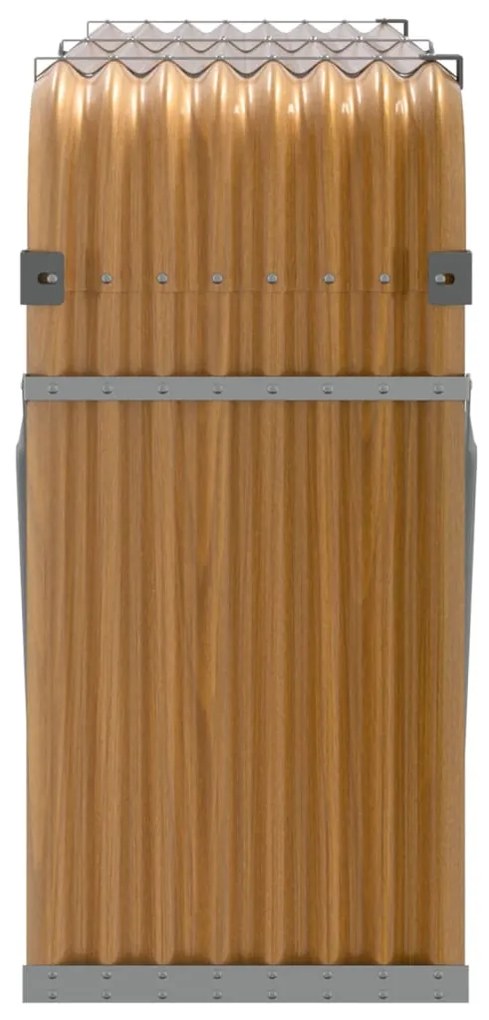 vidaXL Ξυλοθήκη Ξύλινη Όψη 180x45x100 εκ. από Γαλβανισμένο Ατσάλι