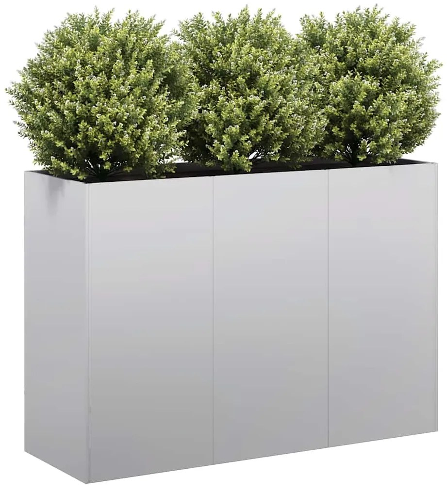 vidaXL Ζαρντινιέρα 120x40x80 εκ. από Γαλβανισμένο Ατσάλι