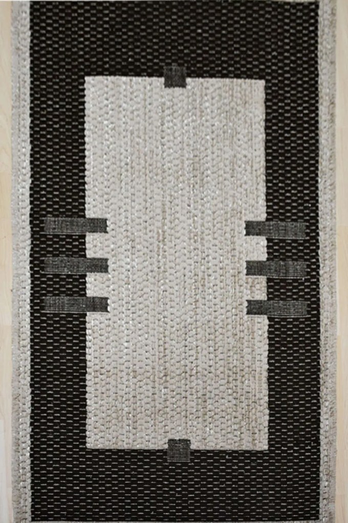 Χαλί Dokuteks 2010 Beige-Black 80X150cm