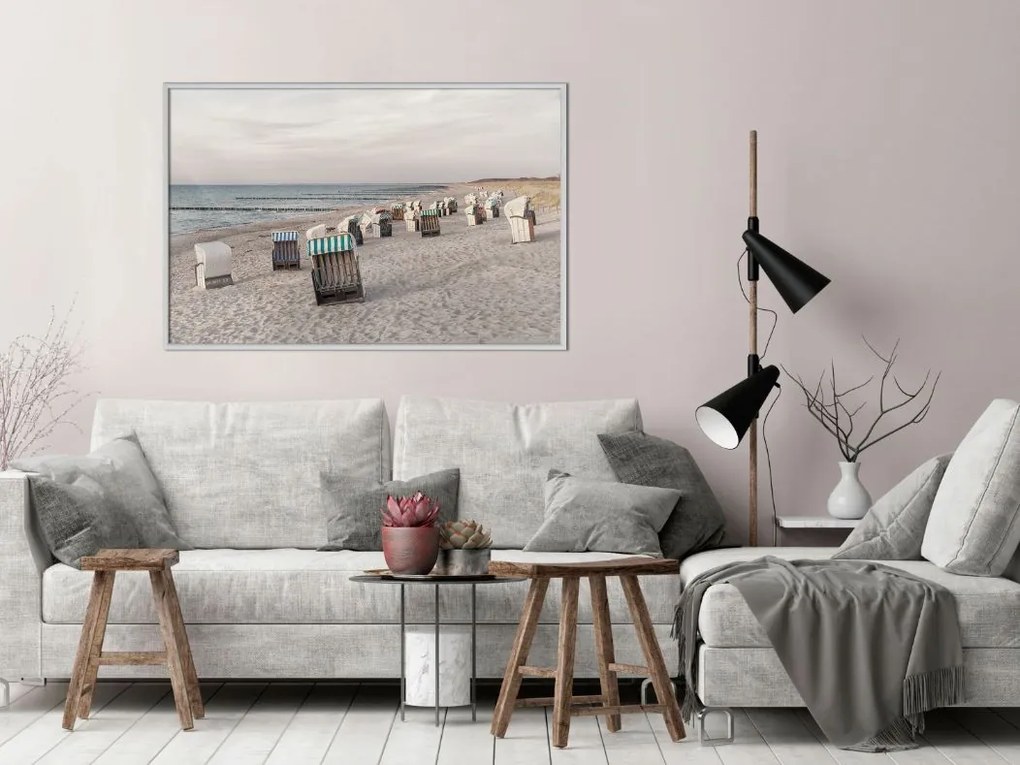 Αφίσα - Baltic Beach Chairs - 30x20 - Χρυσό - Χωρίς πασπαρτού